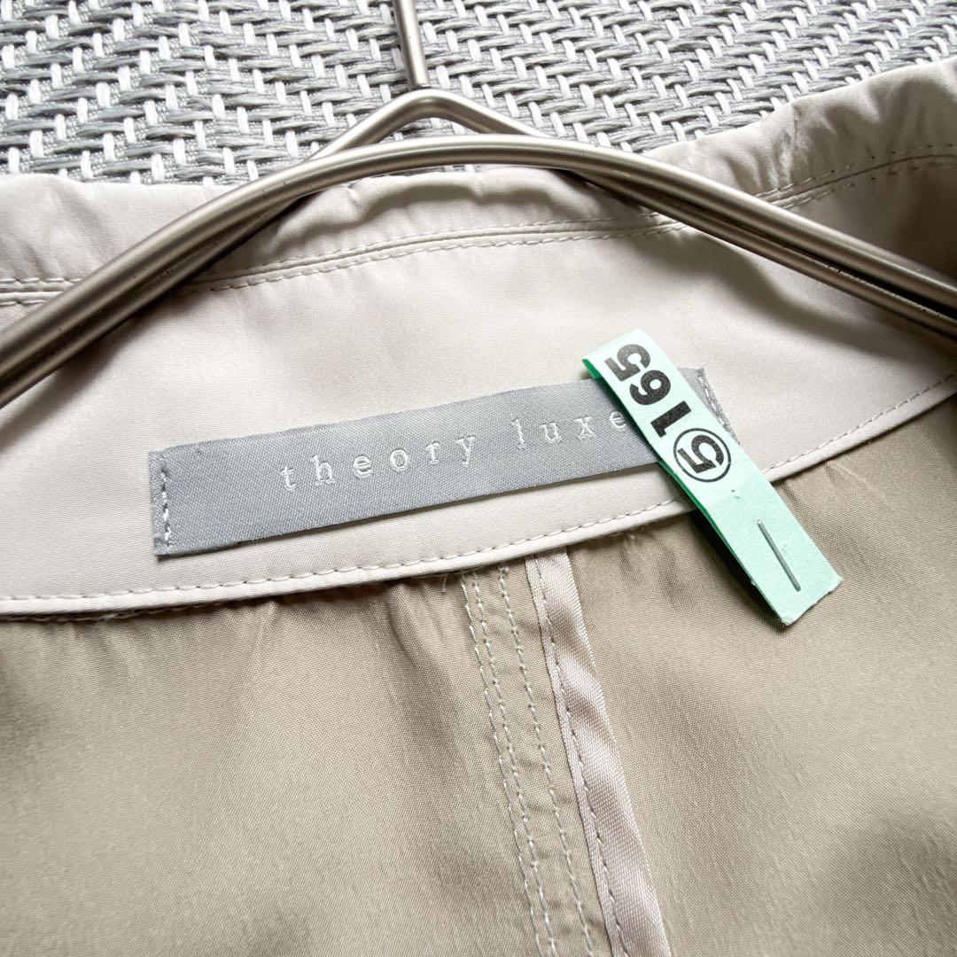 美品 theory luxe ダブルブレスト トレンチコート バックベルト 40