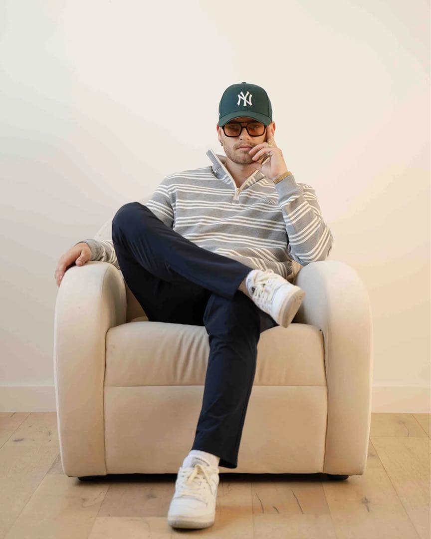 Malbon Golf Bon 1/4 Zip ジッププルオーバースウェット