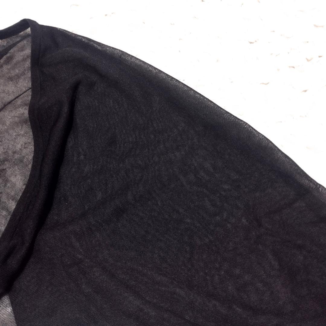 未使用タグ付 ジェンヌ 25SS シアー ボレロ ブラック L ※訳あり