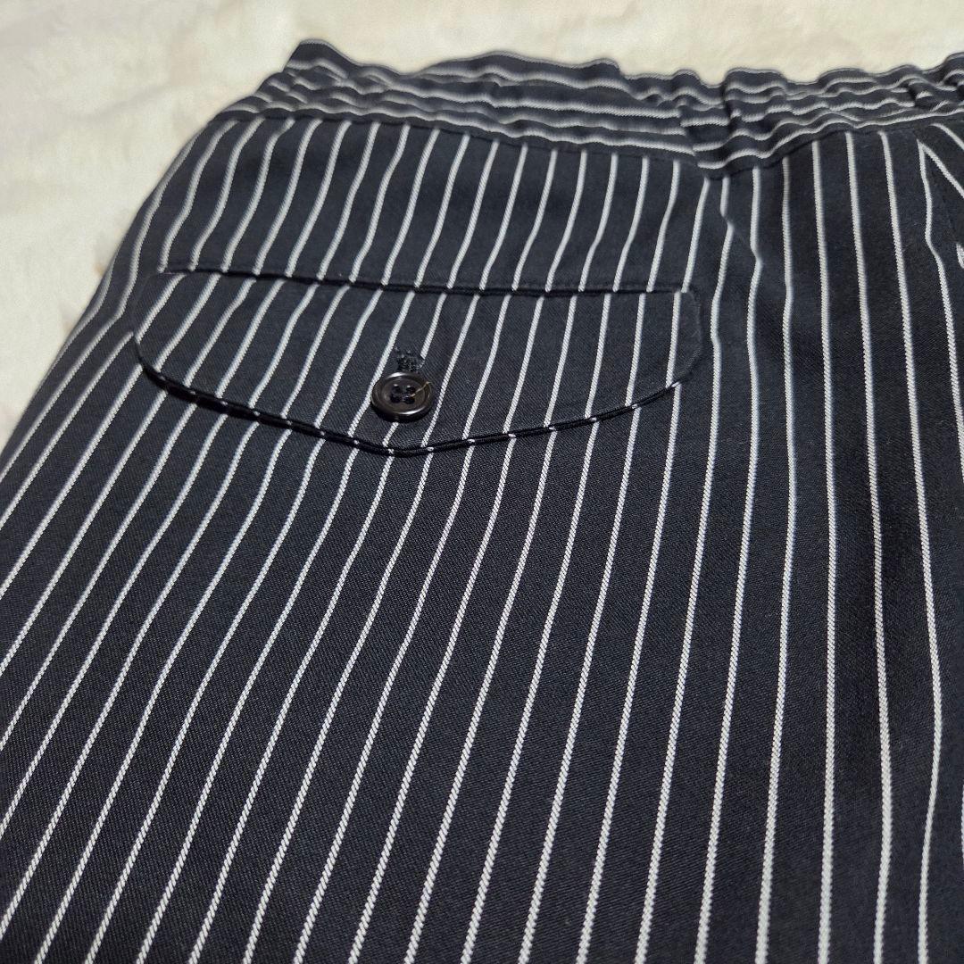 COMME des GARCONS　ドッキングデザインストライプ パンツ　M