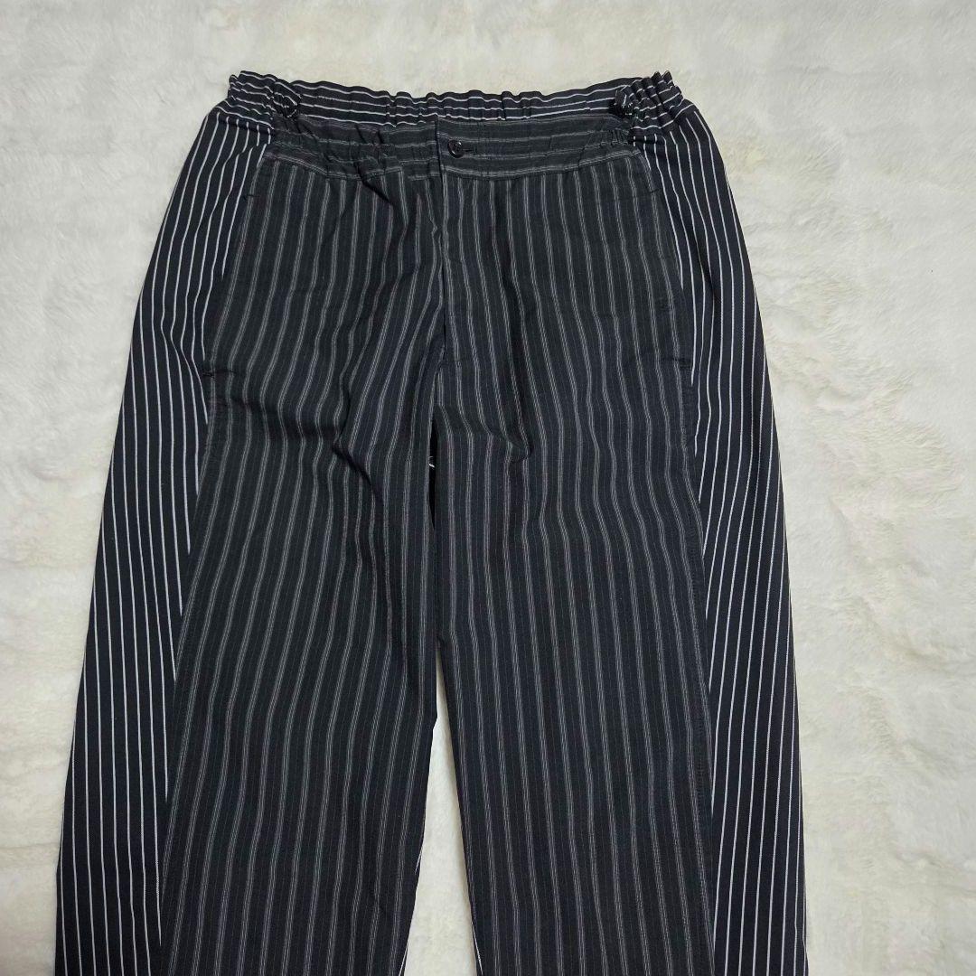 COMME des GARCONS　ドッキングデザインストライプ パンツ　M