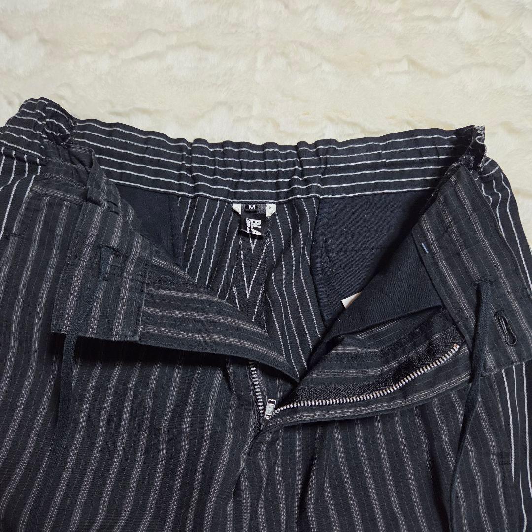 COMME des GARCONS　ドッキングデザインストライプ パンツ　M
