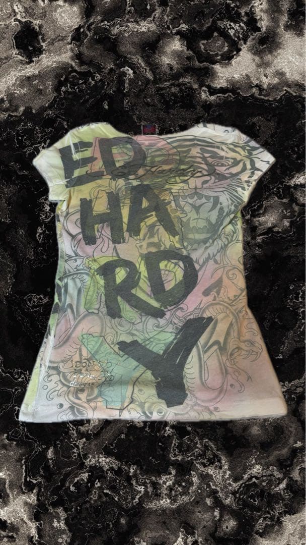 ED HARDY トラ グラフィック Tシャツ y2k ギャル