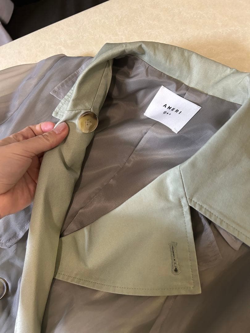 美品★ 4WAY SHEER DOCKING TRENCH
