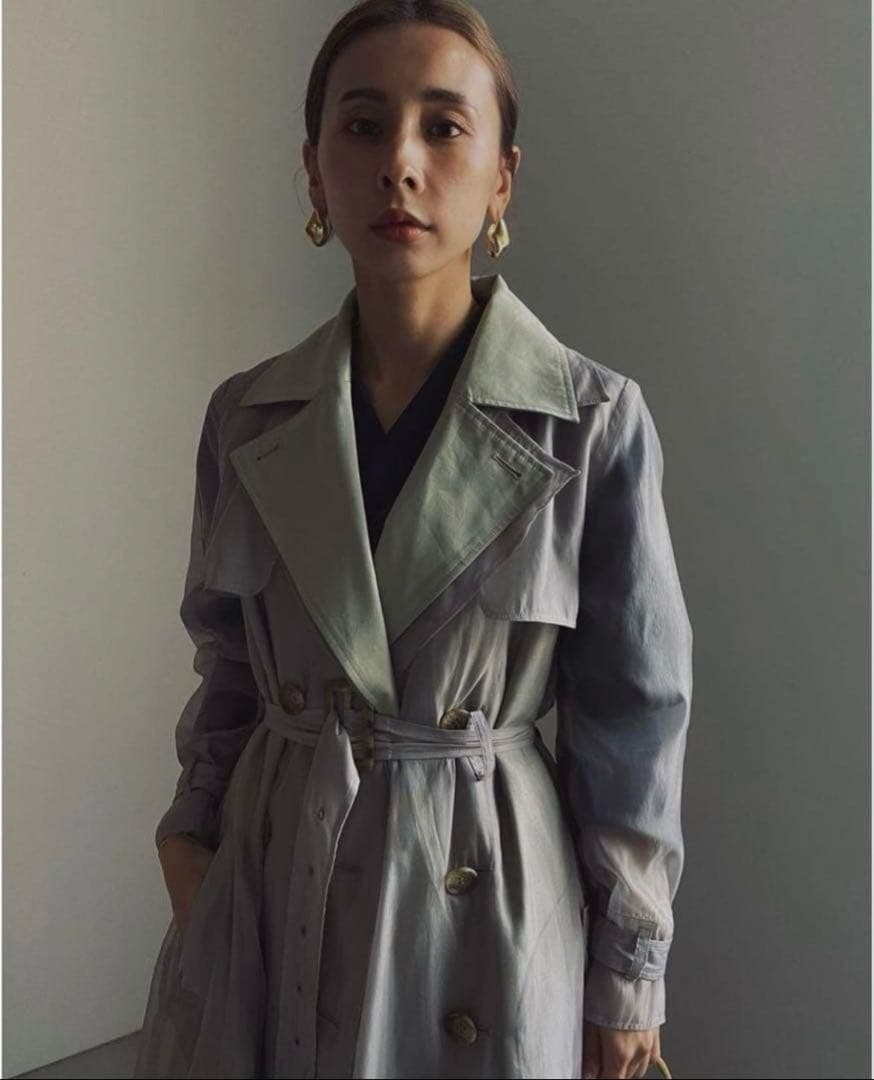 美品★ 4WAY SHEER DOCKING TRENCH