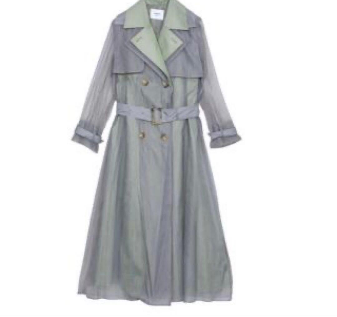 美品★ 4WAY SHEER DOCKING TRENCH