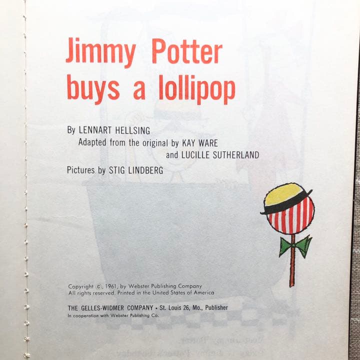 ヴィンテージ　絵本　洋書　英語　Stig Lindberg
