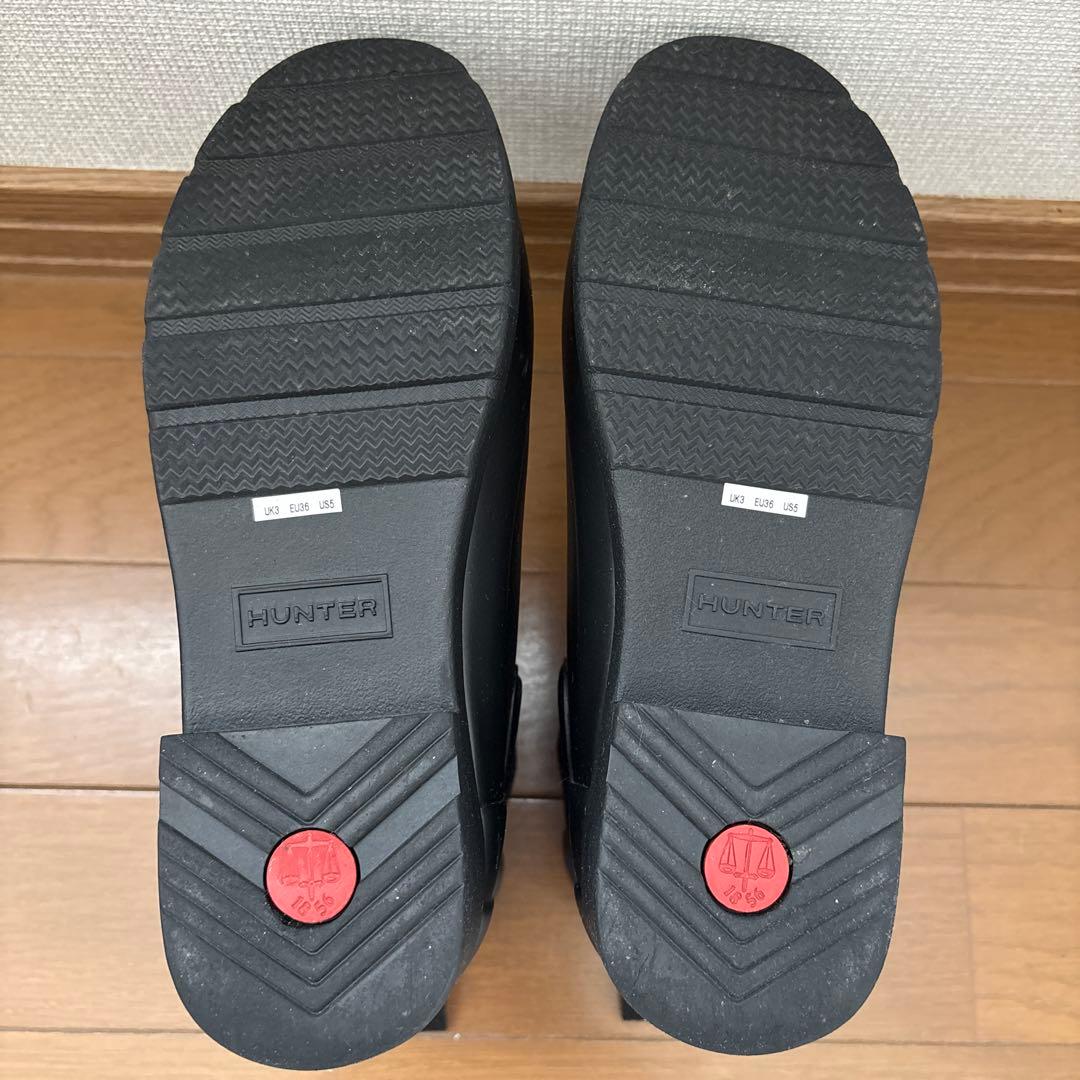 美品　HUNTER ブラック チェルシーブーツ