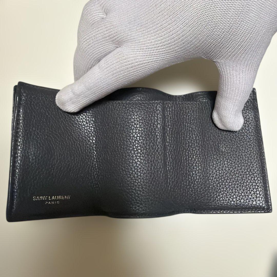 Saint Laurentサンローラン　三つ折り財布ミニウォレット