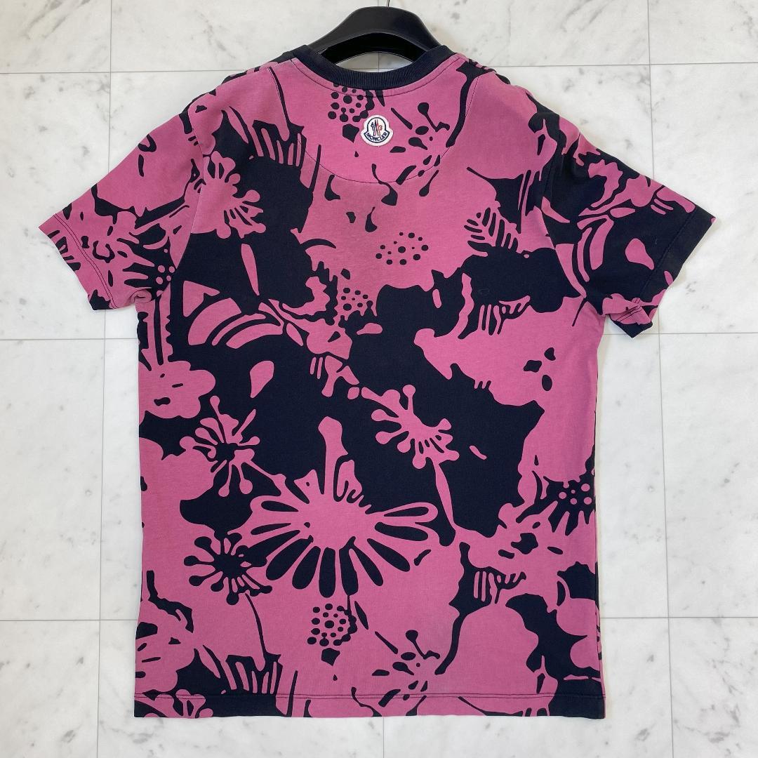 MONCLER モンクレール シャツ 半袖 Tシャツ メンズ ピンク Sサイズ