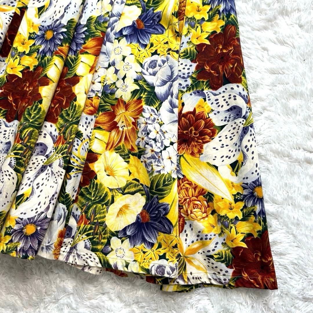 極美品　KENZO PARIS ヴィンテージ マキシ丈フレアスカート エルカ製