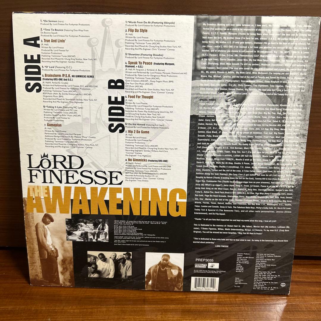 USオリジナル　Lord Finesse The Awakening レコード