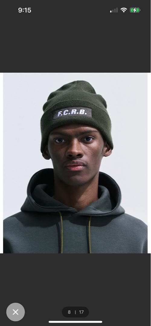 【極美品/レアルブリストル】EMBROIDERY LOGO BEANIE BLK