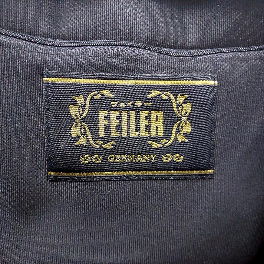 FEILER フェイラー ボストンバッグ フラワーブーケ ブラック シュニール織