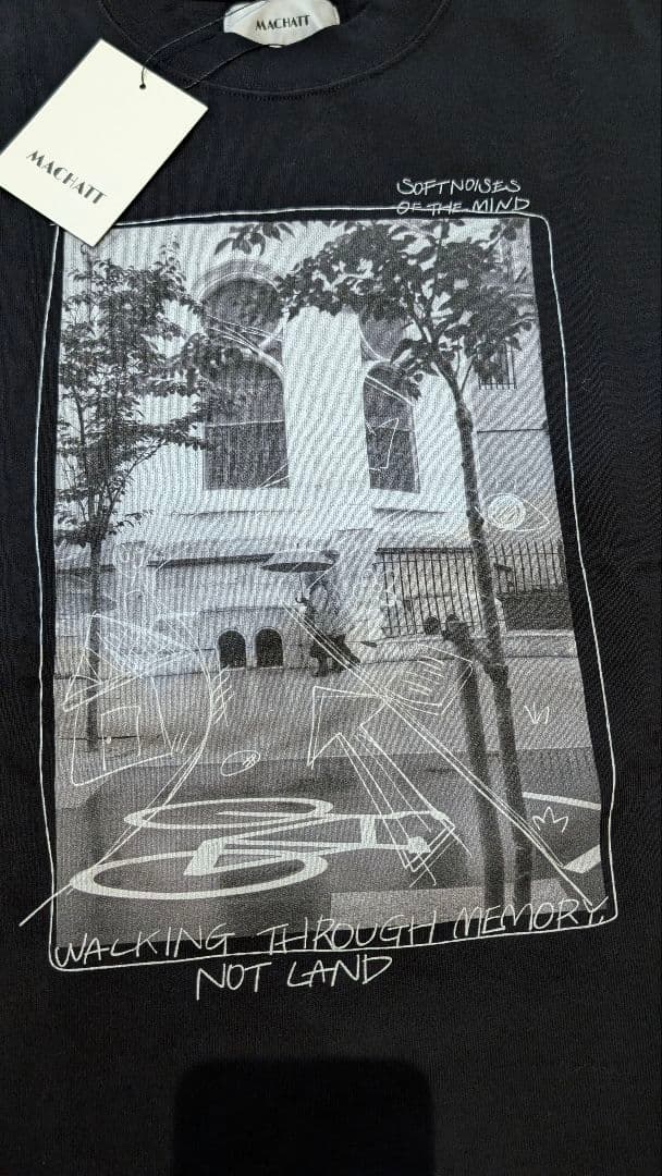 MACHATT フォトTシャツ 未使用 ブラック