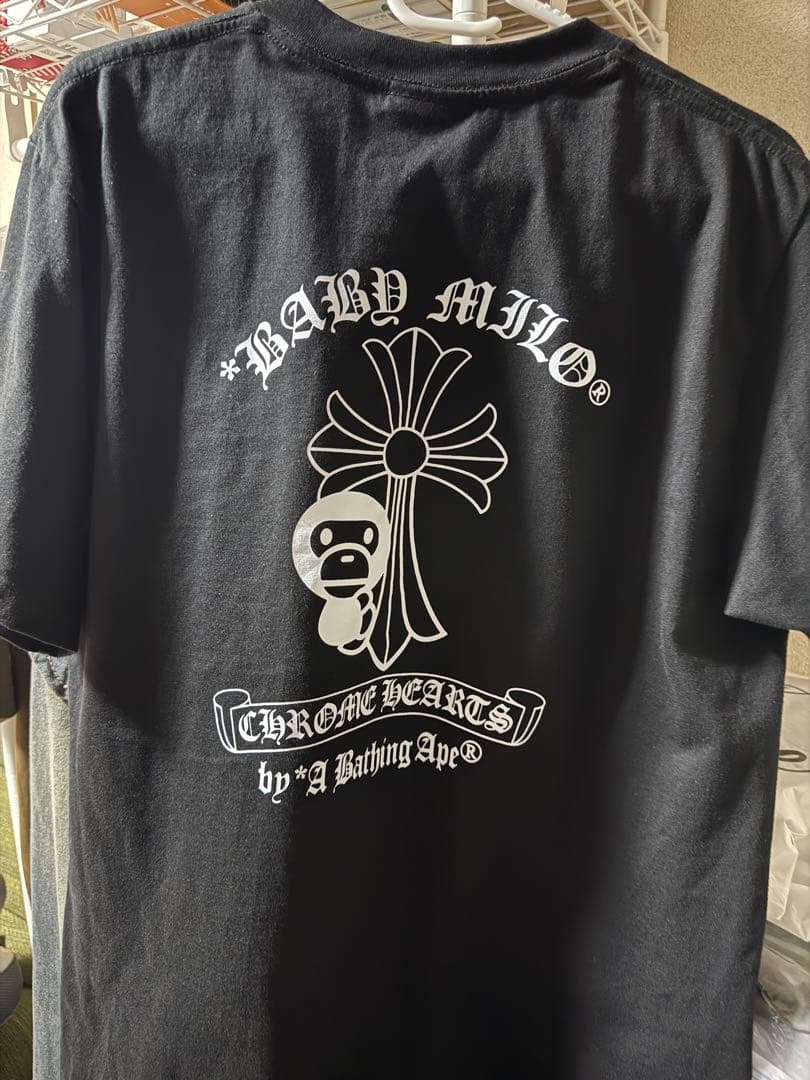 A Bathing Ape Chrome Hearts Tシャツ S ブラック