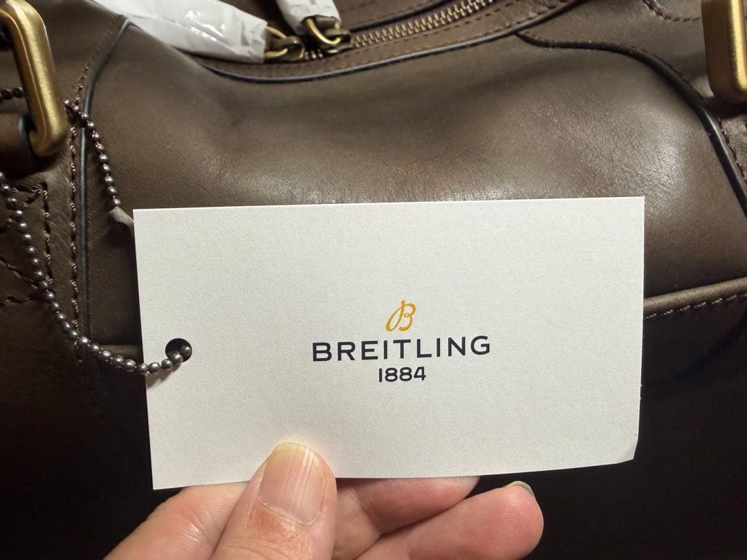 BREITLING ブラウン ボストンバッグ