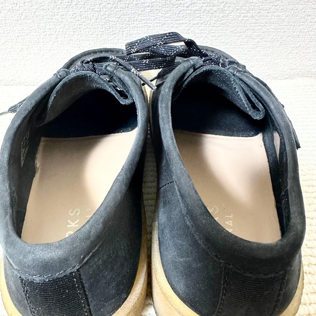 クラークス ワラビーカップ モカシンシューズ ブラック レザー 本革 ヌバック