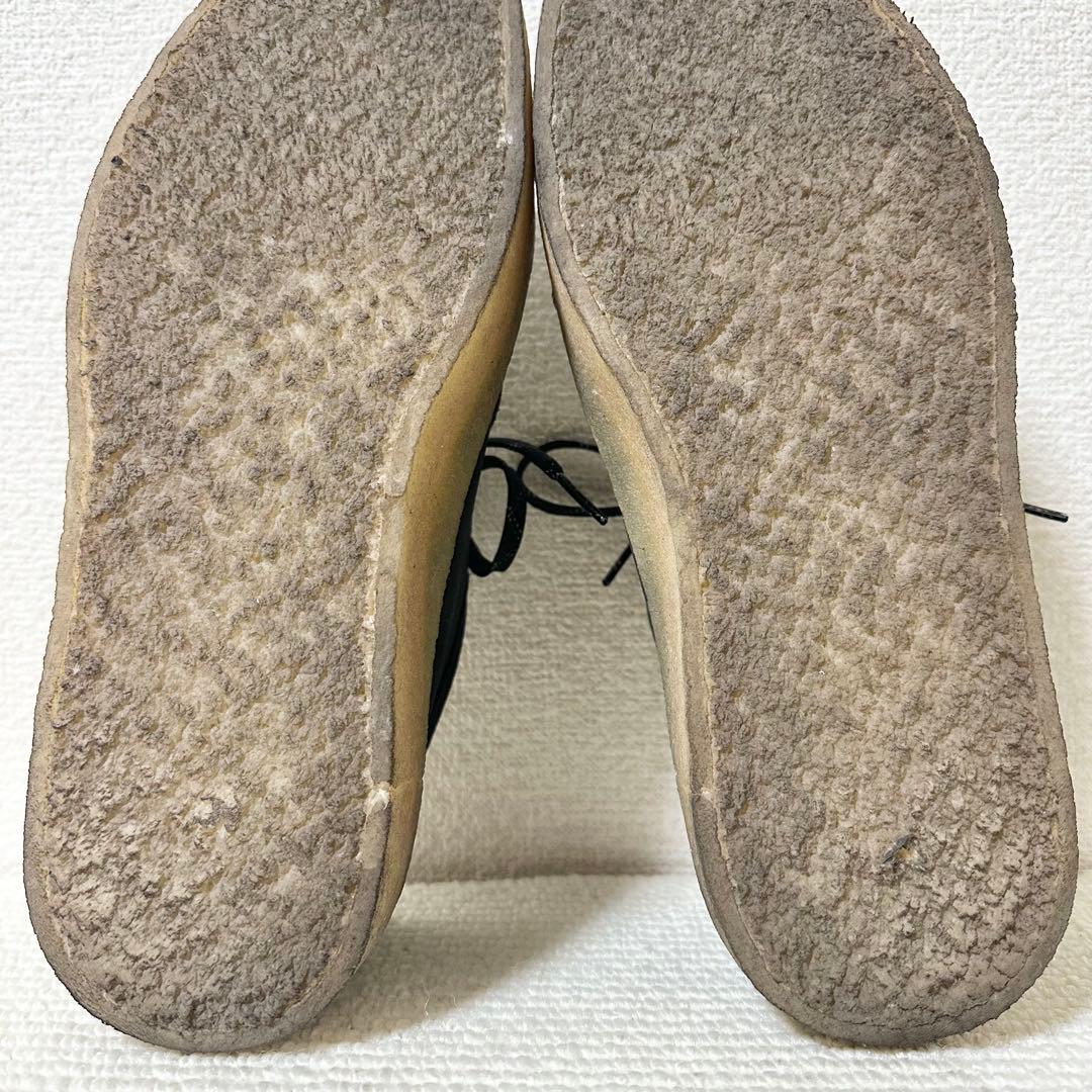 クラークス ワラビーカップ モカシンシューズ ブラック レザー 本革 ヌバック