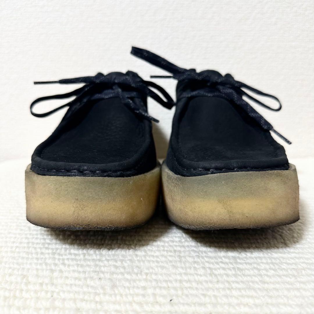 クラークス ワラビーカップ モカシンシューズ ブラック レザー 本革 ヌバック