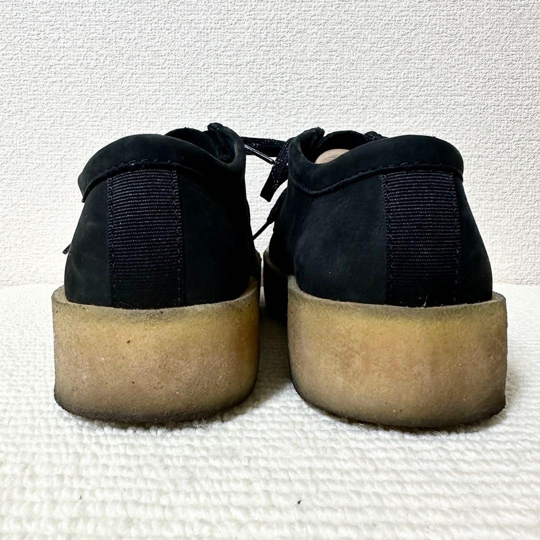 クラークス ワラビーカップ モカシンシューズ ブラック レザー 本革 ヌバック