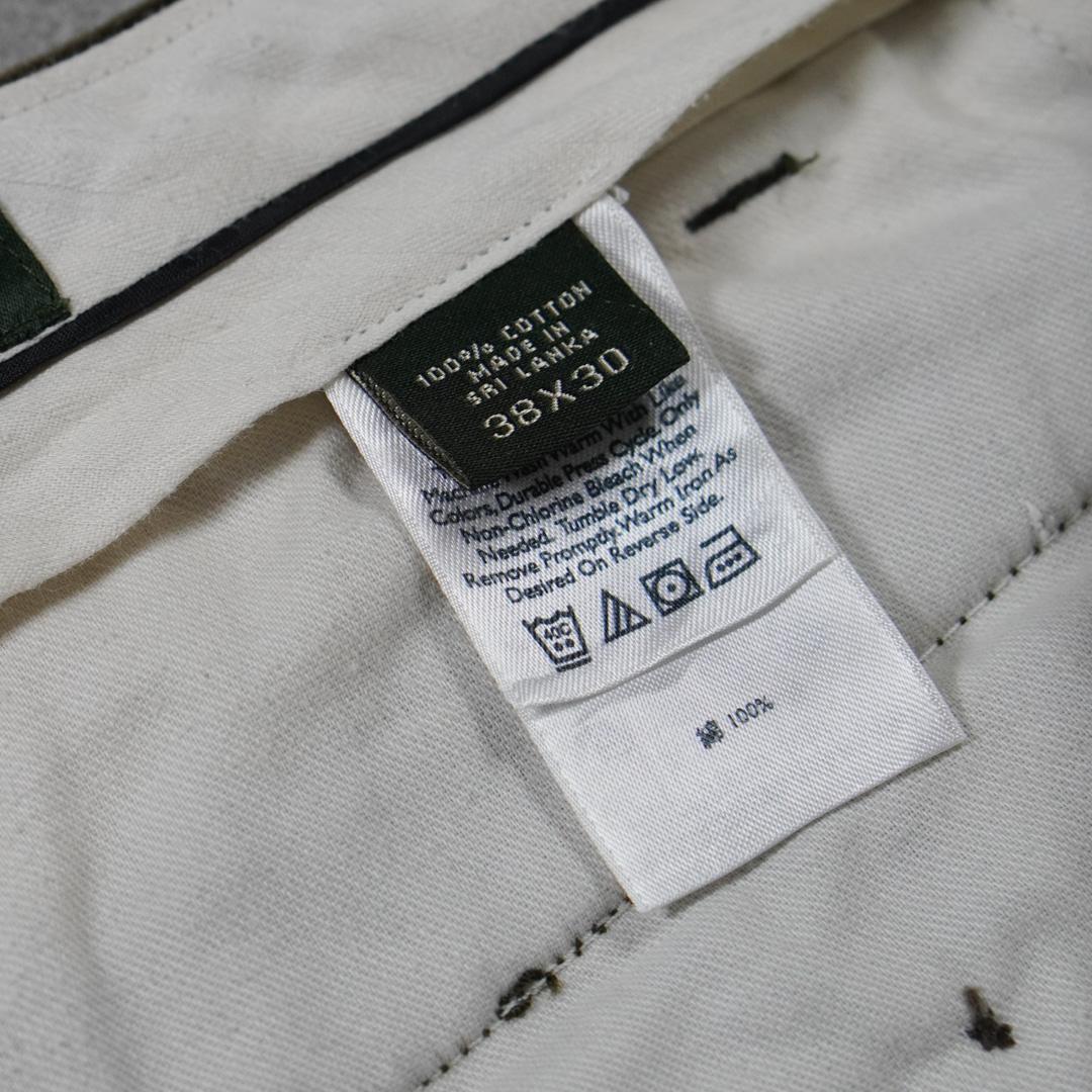 Eddie Bauer 太畝コーデュロイパンツ 2タック ブラウン 古着