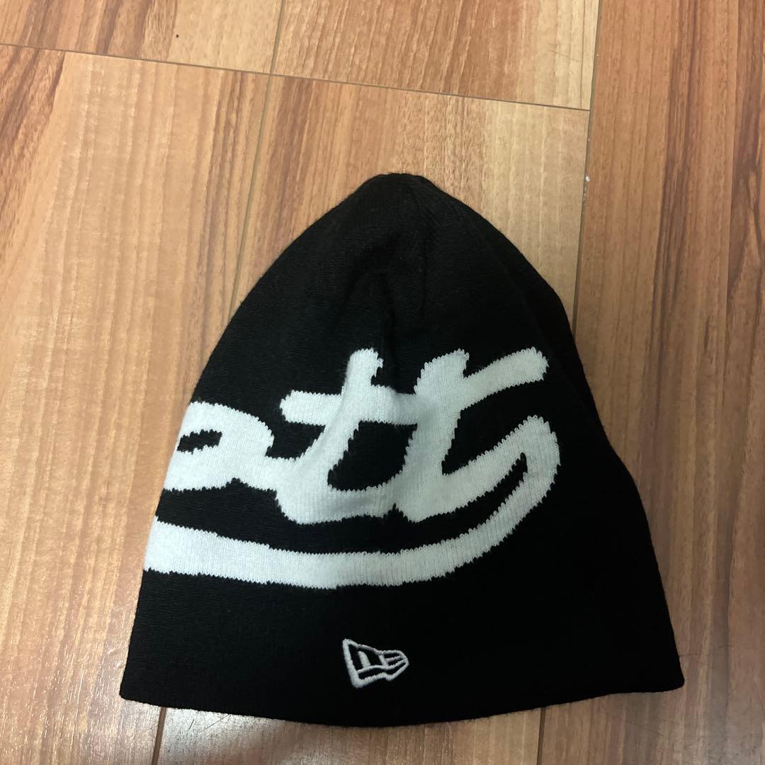 bott New Era コラボロゴニット帽 黒/白