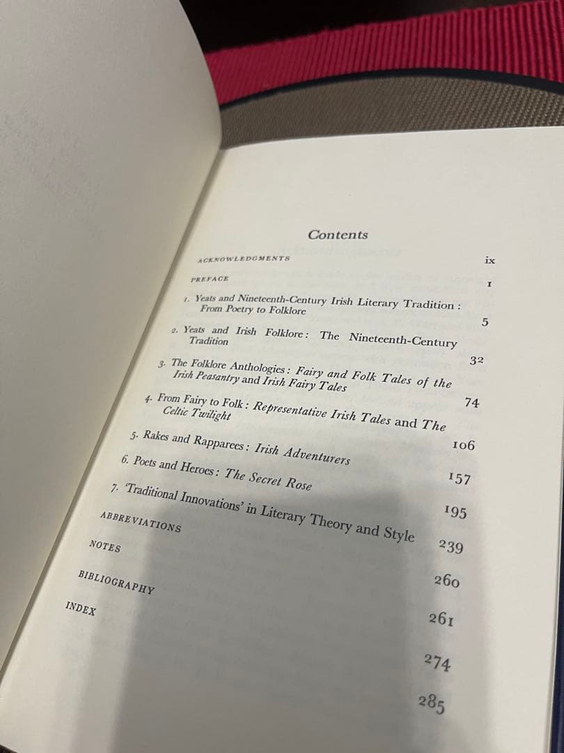 希少　W.B. YEATS and Irish Folklore