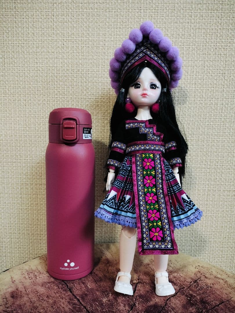 ハンドメイド　人形　モン族人形　置物　インテリア　1点もの　新品　タイ製15