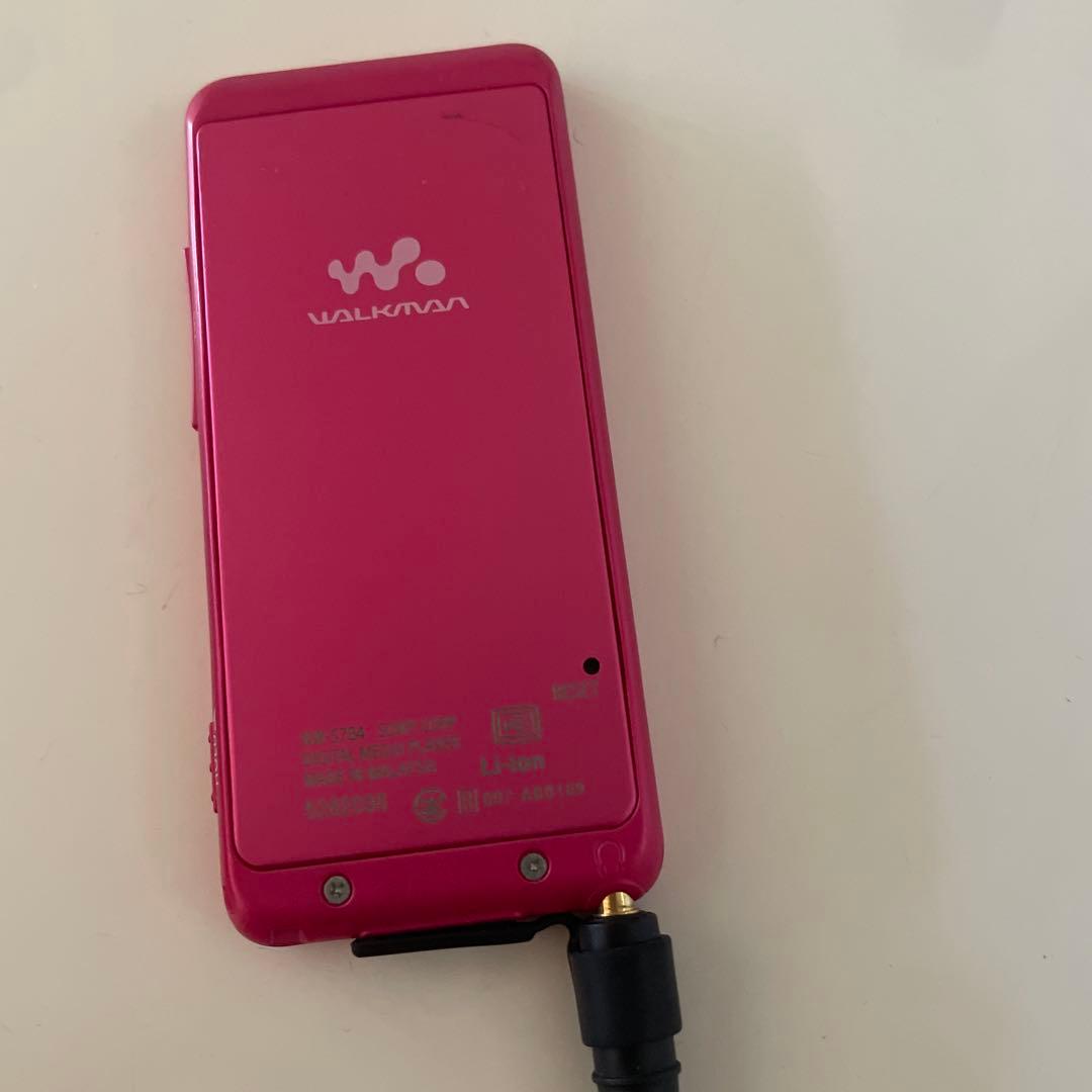 SONY ウォークマン　ピンク イヤフォン付き
