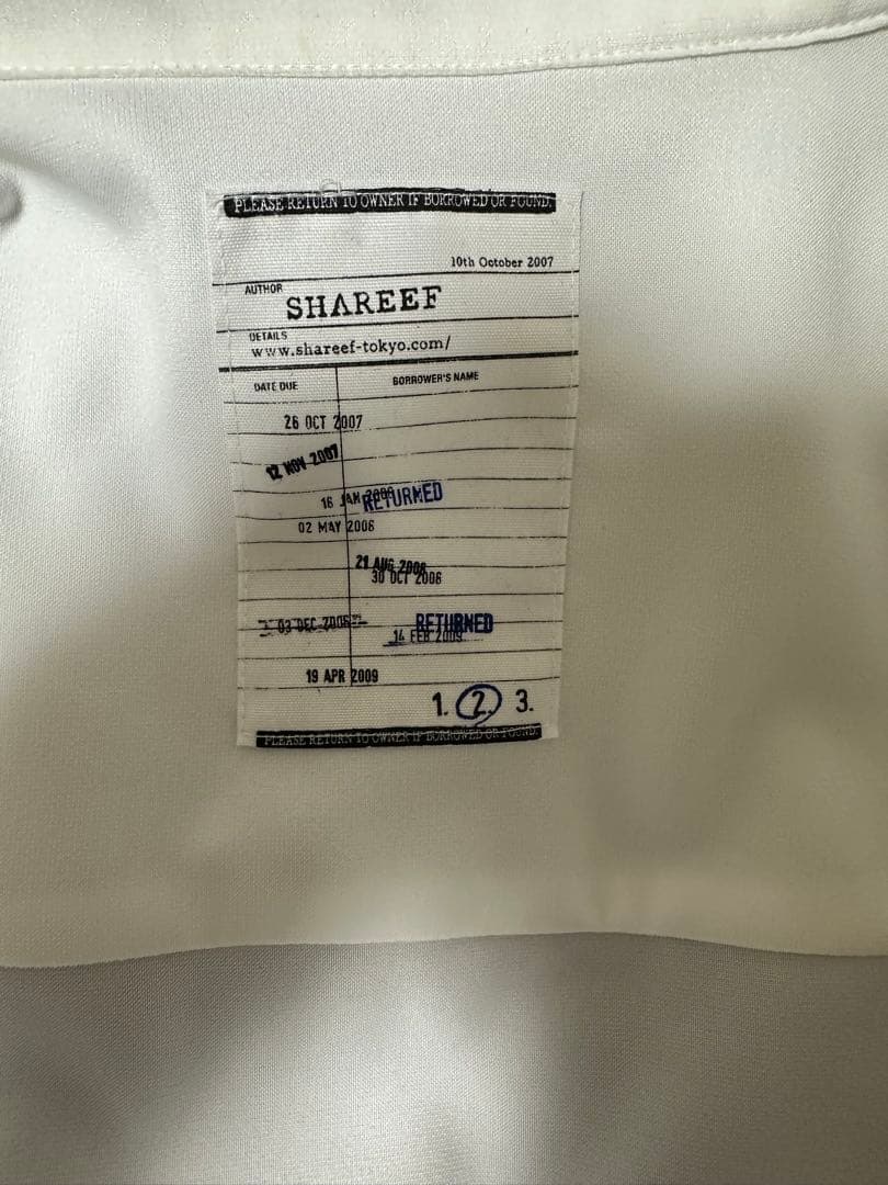SHAREEF シャリーフ 半袖シャツ