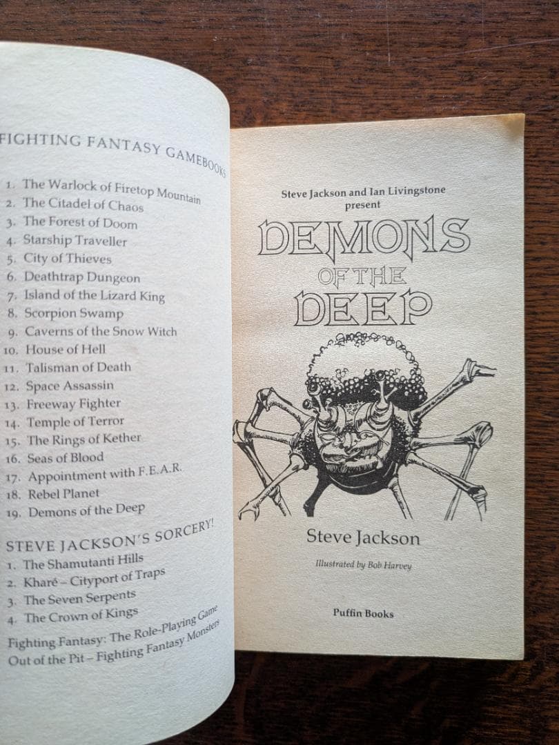 Demons of the Deep 初版 1986 未記入 FF