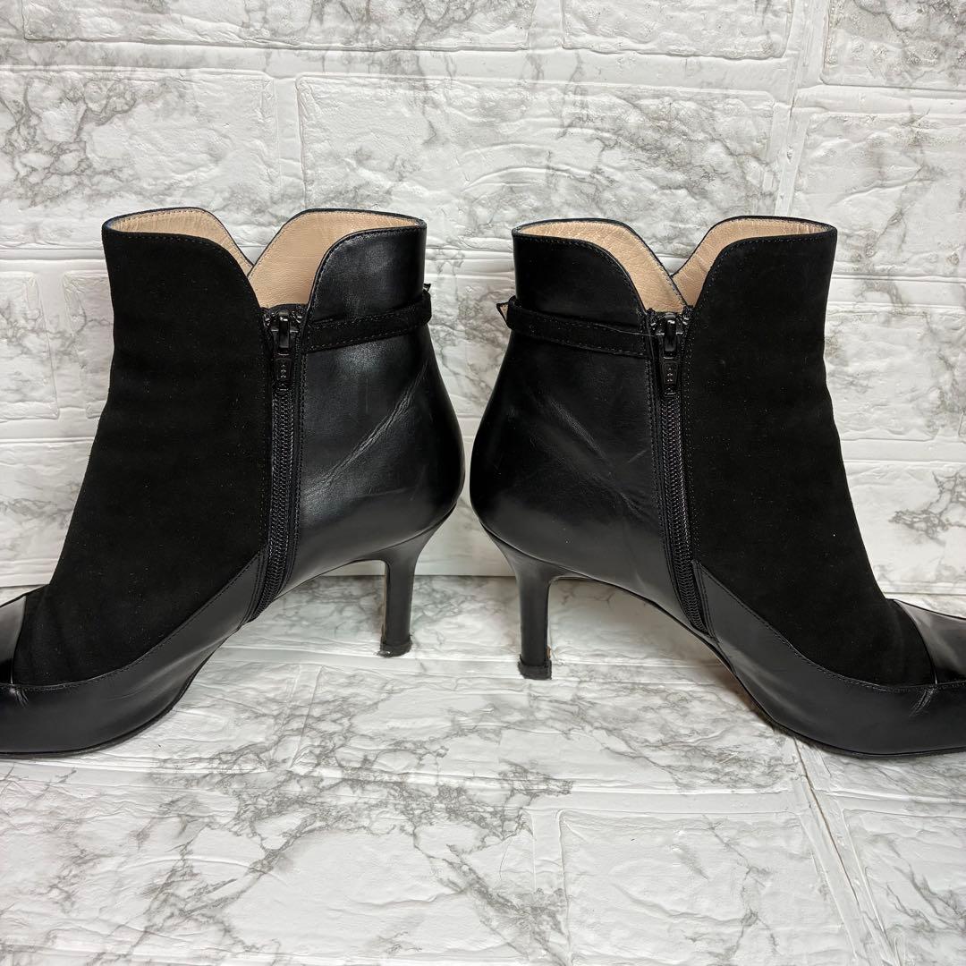 ペリーコ PELLICO ショートブーツ　レザー　スウェード　ベルト　パンプス