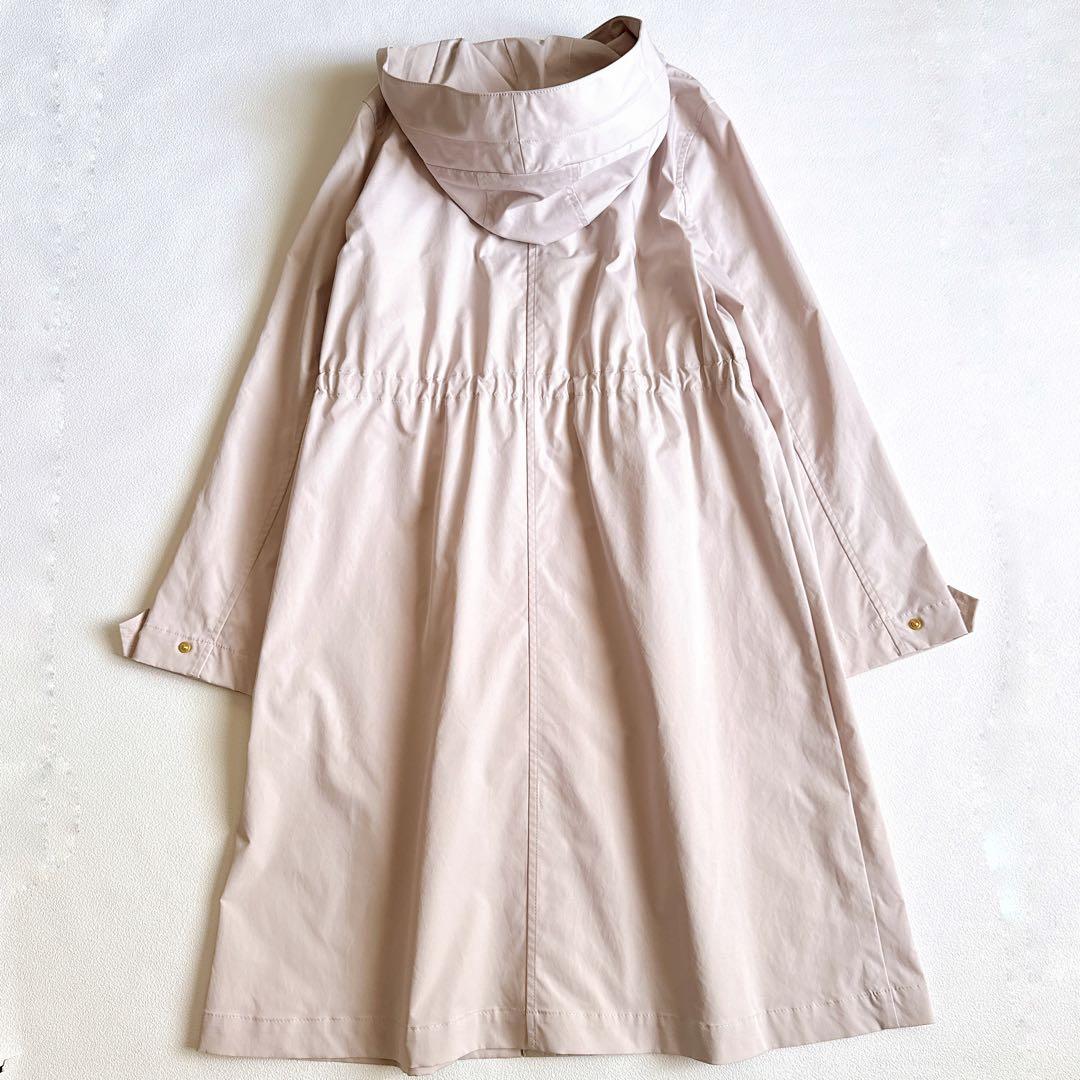 ANAYI ブライトツイルライナー付きモッズコート 36サイズ ピンクベージュ