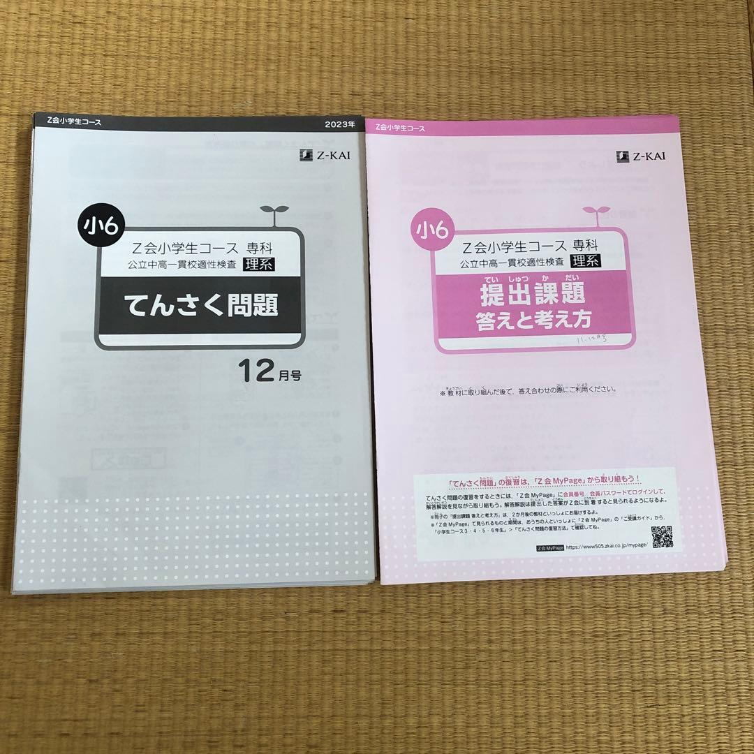 Z会　エブリスタディ2023年　公立中高一貫校適性検査　6年　1年分