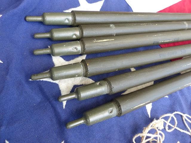 1968” 米軍実物 ナム戦 デッド!　テントポール　6本セット 軍幕 305