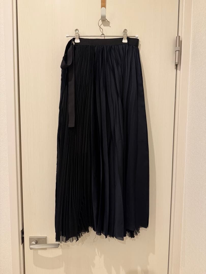 sacai プリーツ巻きスカート ロング丈　サイズ2
