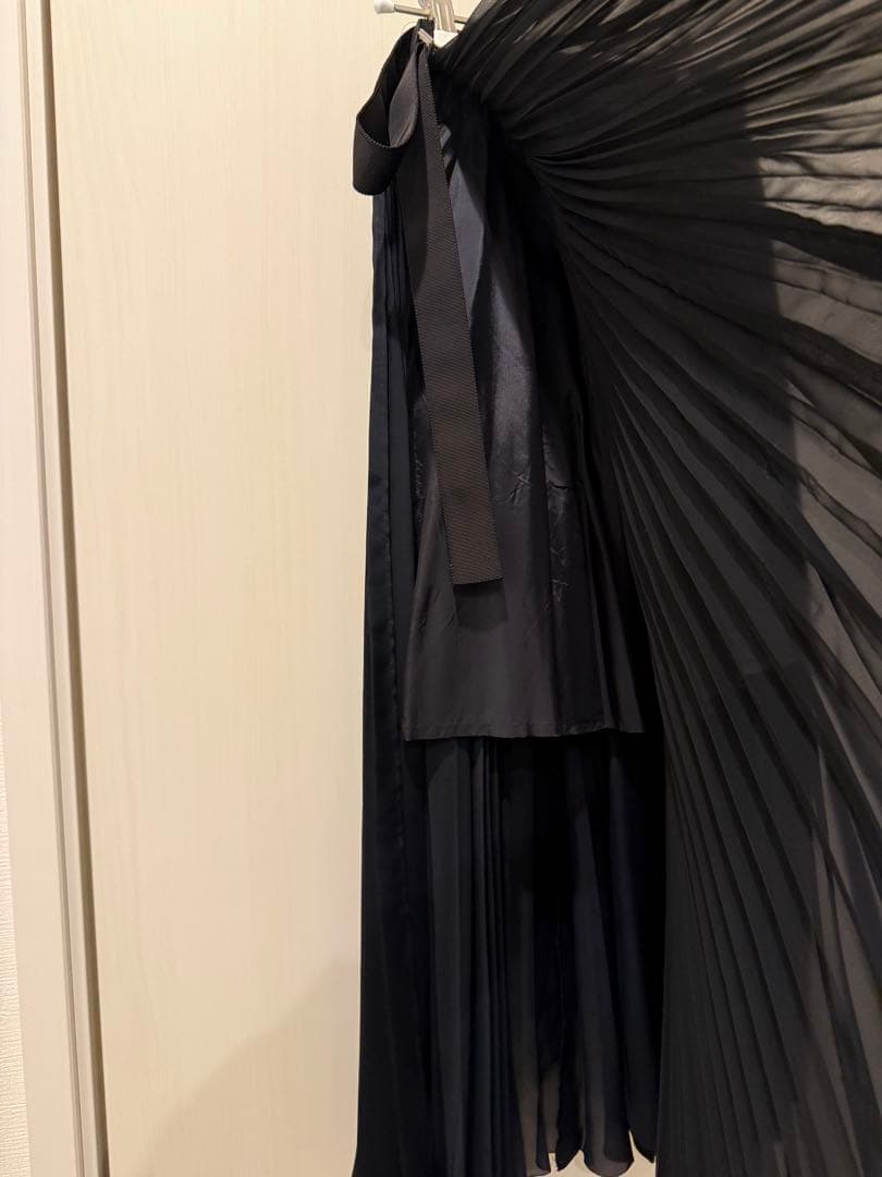 sacai プリーツ巻きスカート ロング丈　サイズ2