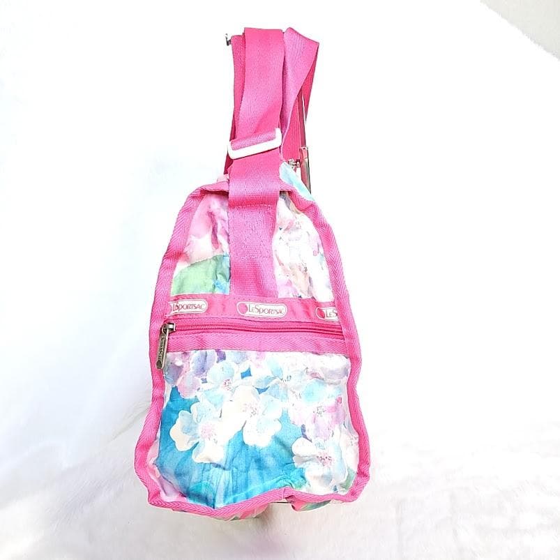 レスポートサック　美品☆ 2wayボストンバッグ 水彩画風花柄　未使用ポーチ付き