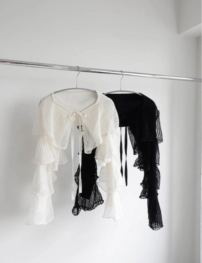 Sahara Tiered Arm Bolero（白・未使用）