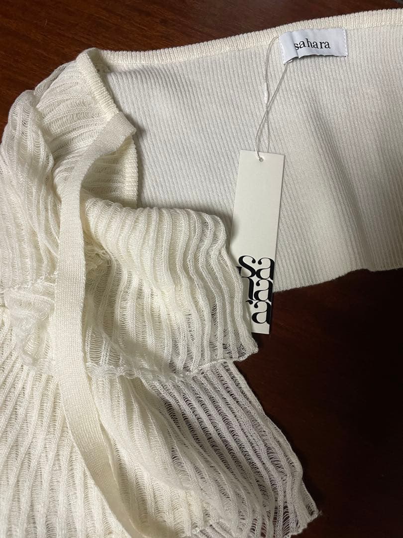 Sahara Tiered Arm Bolero（白・未使用）