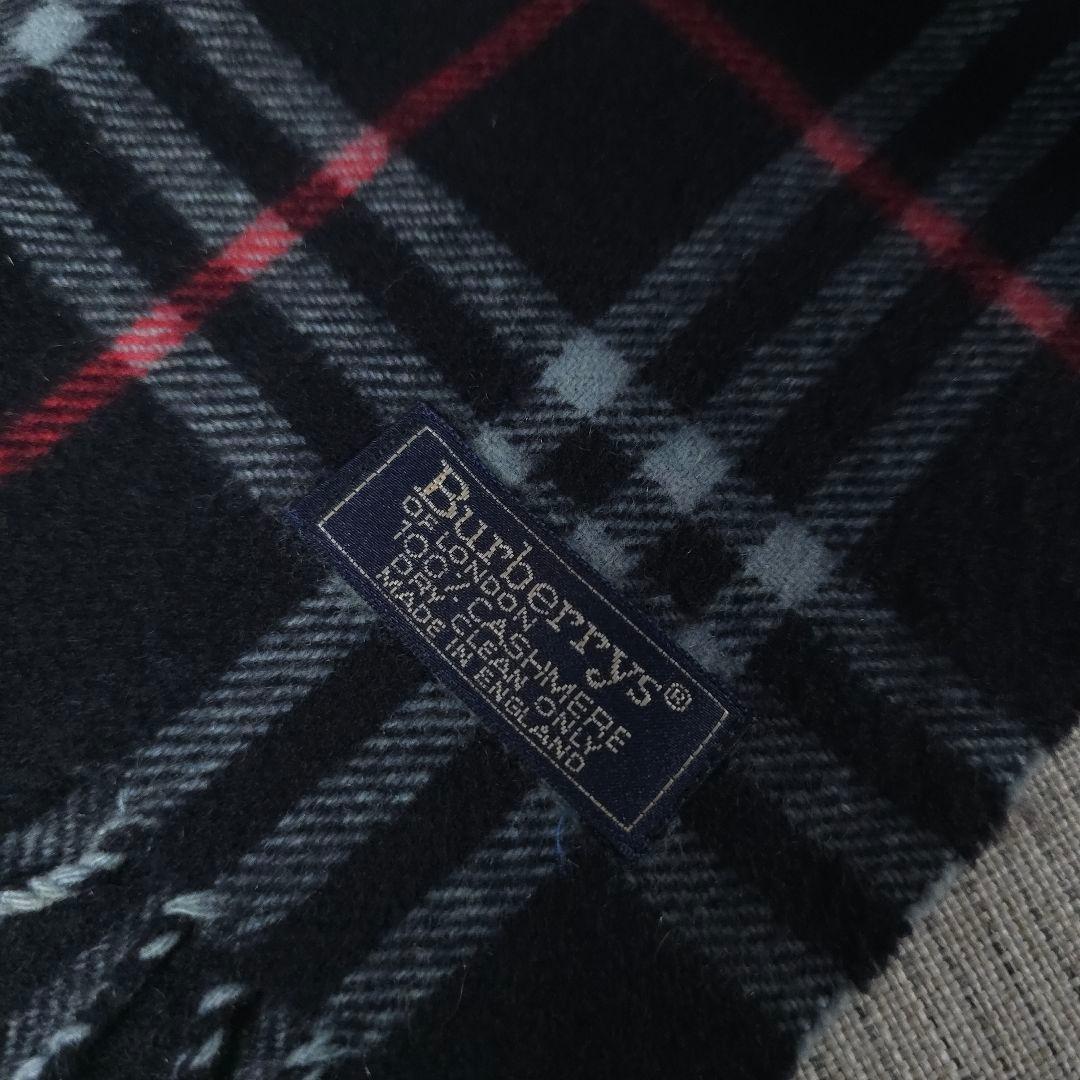 極美品　Burberry's　バーバリー　ノバチェック　カシミヤ　マフラー