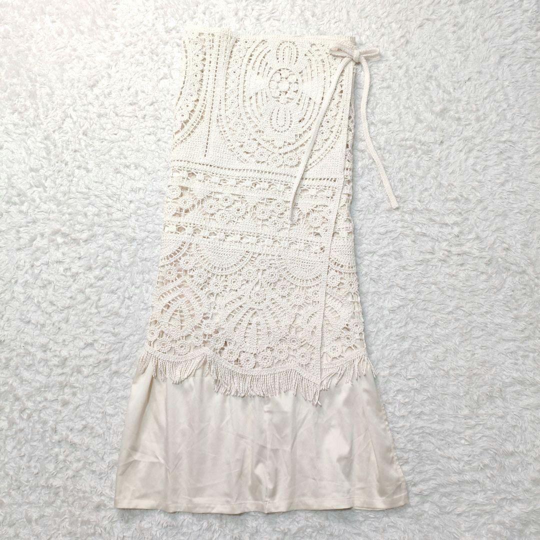 Ameri シェル モチーフ クロシェ ニット スカート
