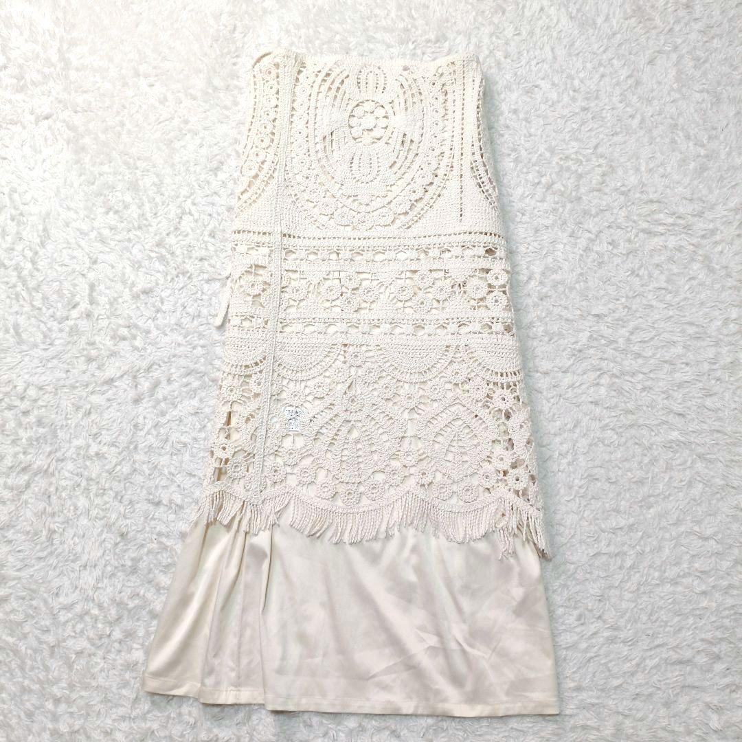 Ameri シェル モチーフ クロシェ ニット スカート