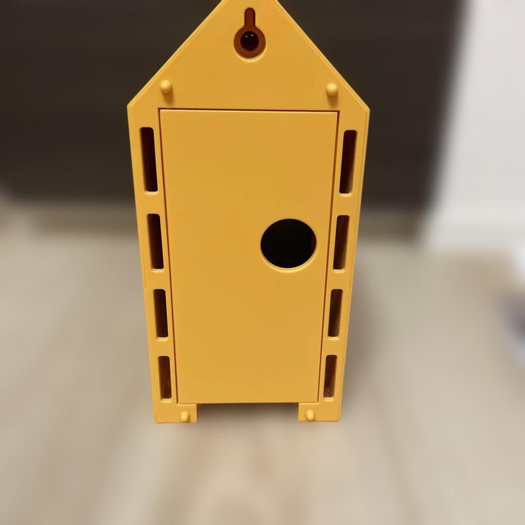 無印良品　鳩時計　オレンジ　MUJI