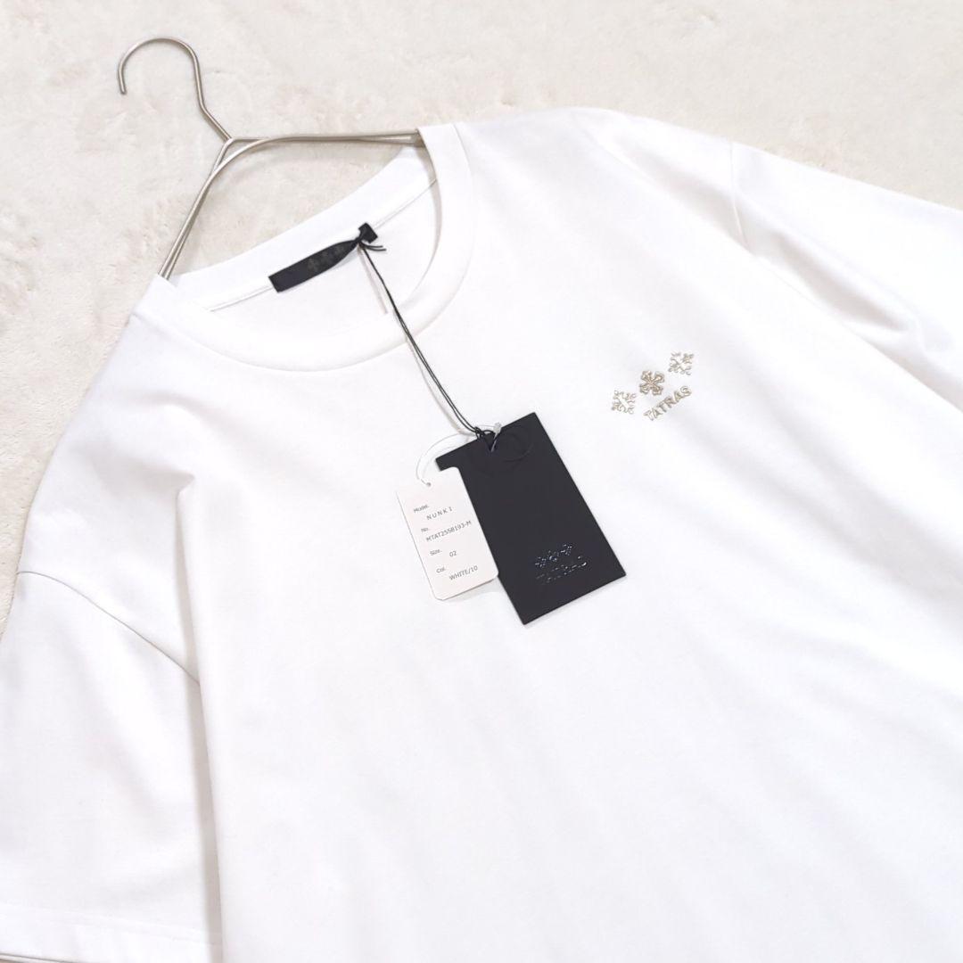 タグ付き TATRAS 2025 NUNKI ヌンキ 半袖 Tシャツ ホワイト