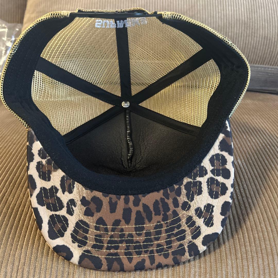 ヒョウ柄 supreme トイマシーン5パネルキャップ