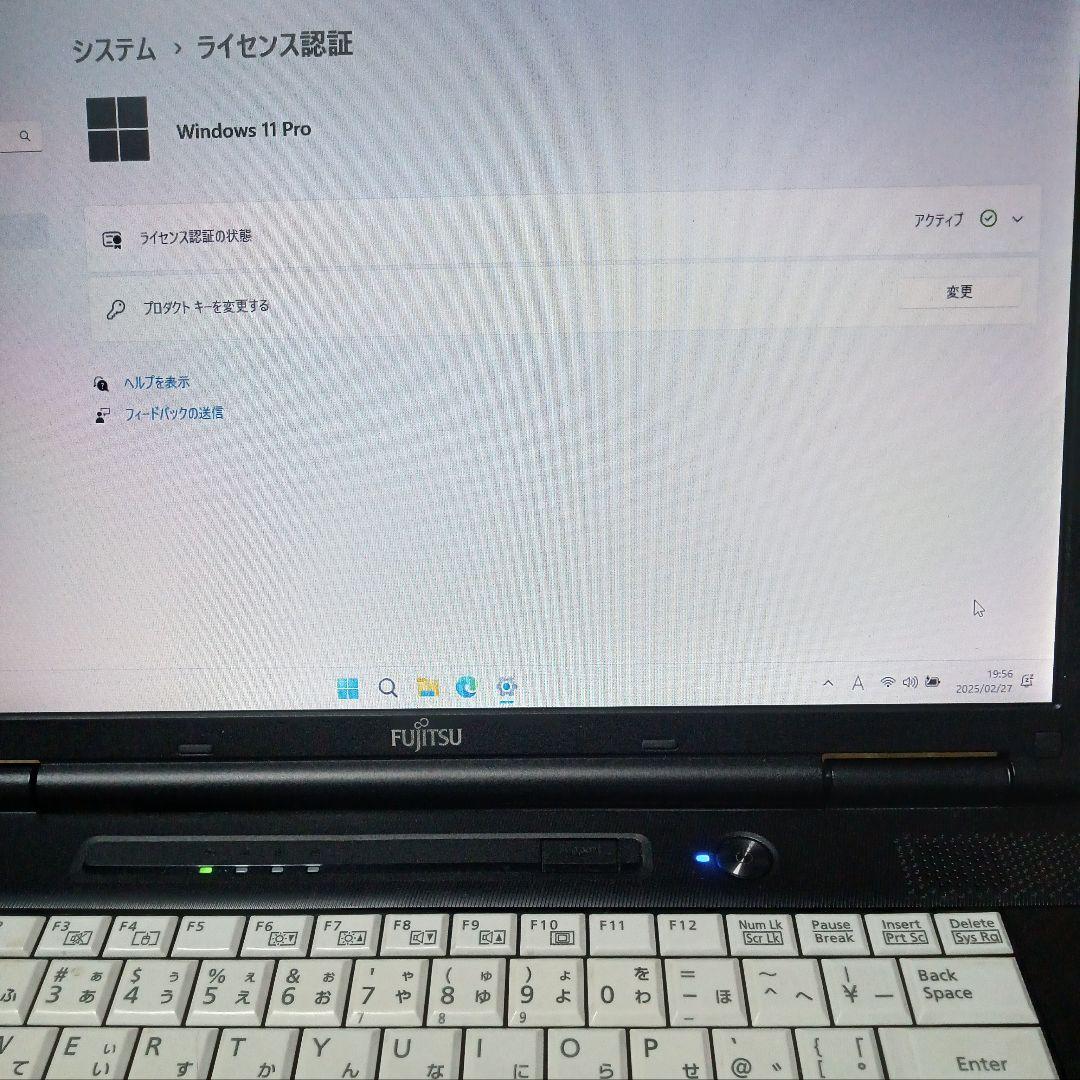 富士通製 ノートPC LIFEBOOK Windows 11 Pro