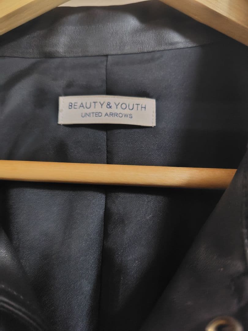 BEAUTY&YOUTH 合皮コーチジャケット