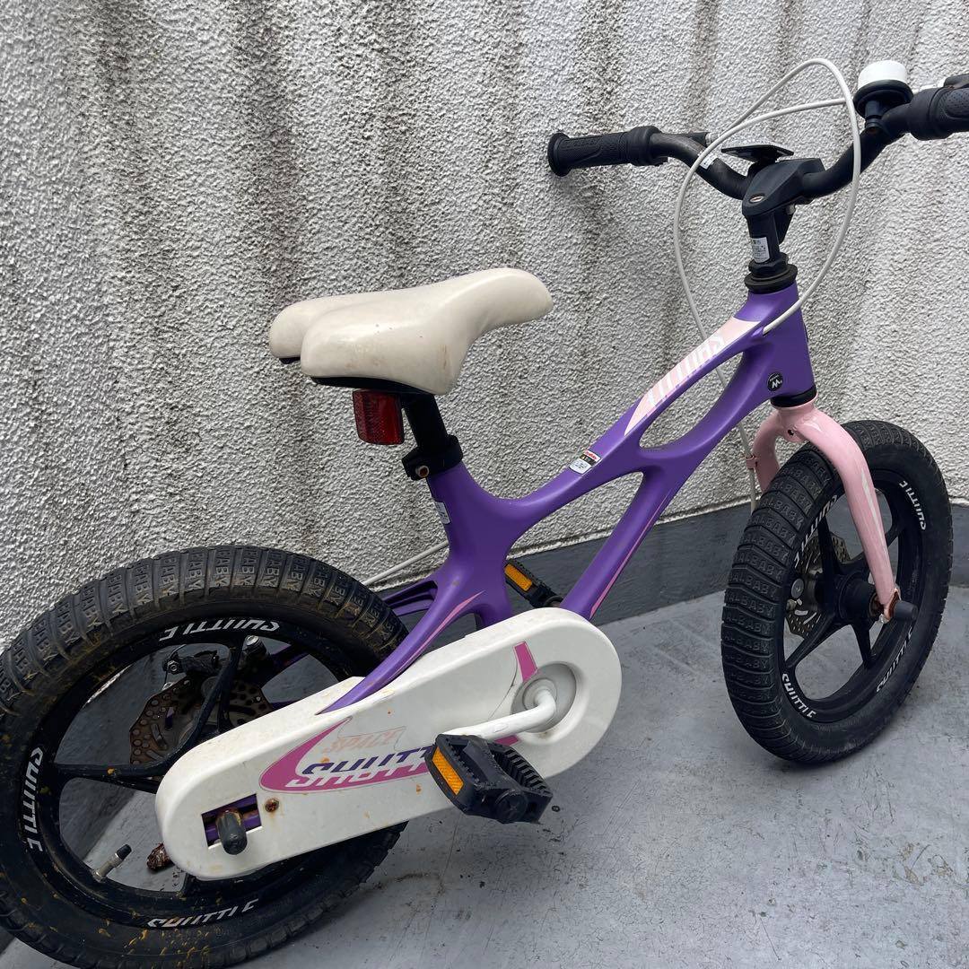 Baby Shuttle14インチ -子供用自転車 紫とピンク